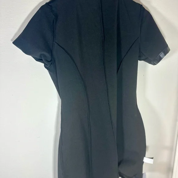 Blackmilk Black Faux Leather Jumpsuit - Picture 4 of 5